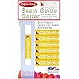 Guidelines4Quilting Super Easy Seam Guide Setter with 6 Reusable Adhesive Seam Guides - Made in The USA - Achieve Precise 1/4-Inch Seams for Quilting - Compatible with Any Sewing Machine