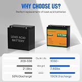 ECO-WORTHY 12V 30Ah LiFePO4 Battery Rechargeable Deep Cycle 4000+ Cycles view 4