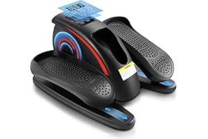 ANCHEER Under Desk Elliptical Machine, Electric Seated Pedal Exerciser, Mini Elliptical Machines for Seniors, LCD Display Monitor, Portable Quiet Elliptical Machine, Leg Exerciser for Home