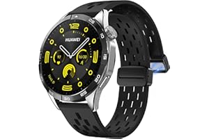 LYSMVIVI Sport Watch Band 18mm 19mm 20mm 22mm Quick Release Silicone Magnetic Sweatproof Breathable Watch Band for Men Women, Soft Silicone Sport Watch Strap