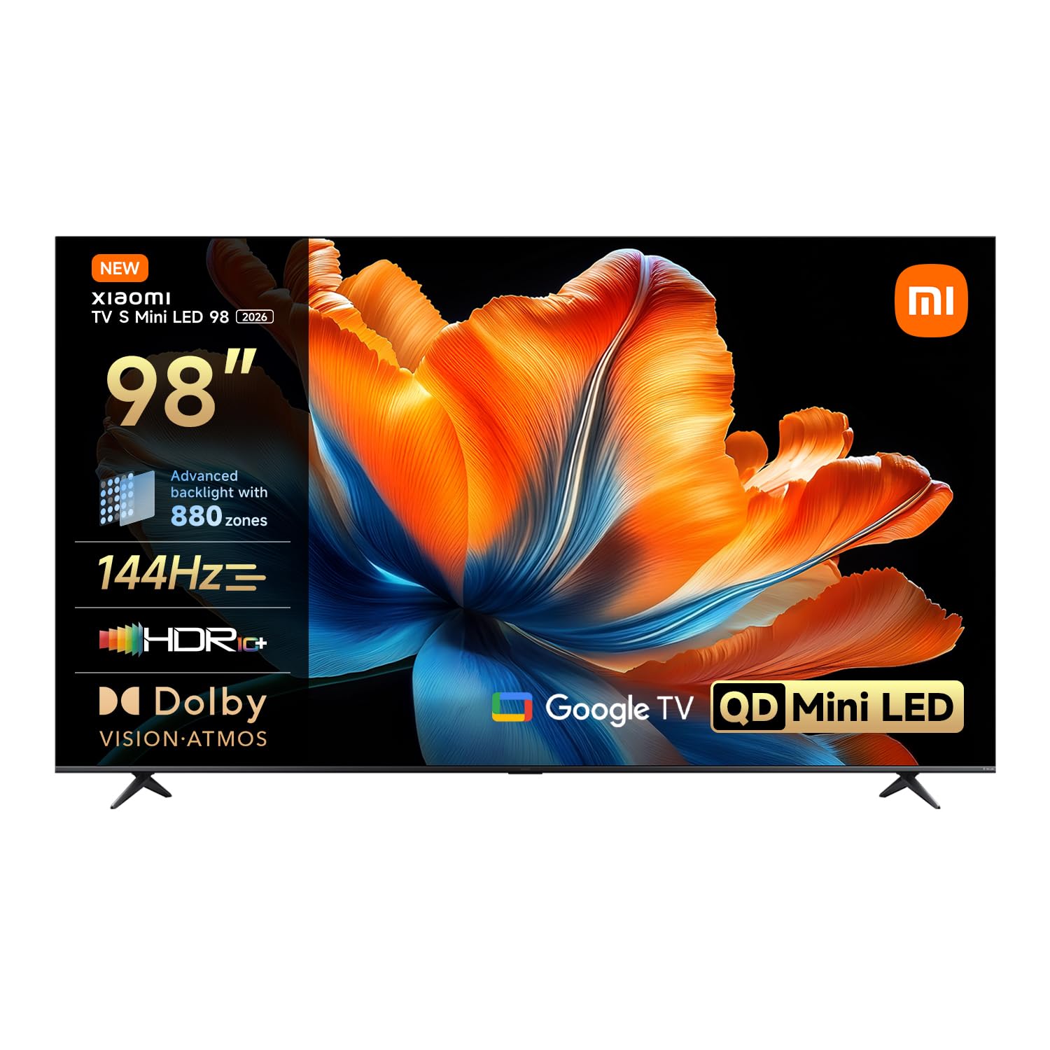 XIAOMI TV S Mini LED 98 Zoll (249 cm), QLED Mini LED TV, 4K UHD, HDR10+