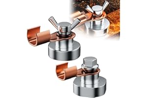 YILIA Welding Magnetic Grounding Clamp, 2025 New Magnetic Welding Ground Clamp, Welding Magnets Clamps Tool, Welding Support Clamps Tools for Weldings Cutting (M+L, 2PCS)
