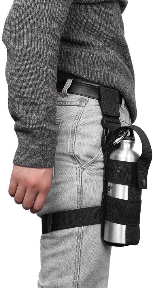 MiOYOOW Thigh Pepper Spray Bag, MK9 Drop Leg Water Bottle Holster