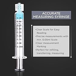 Bitomic 2.25ML Borosilicate Glass Syringe with