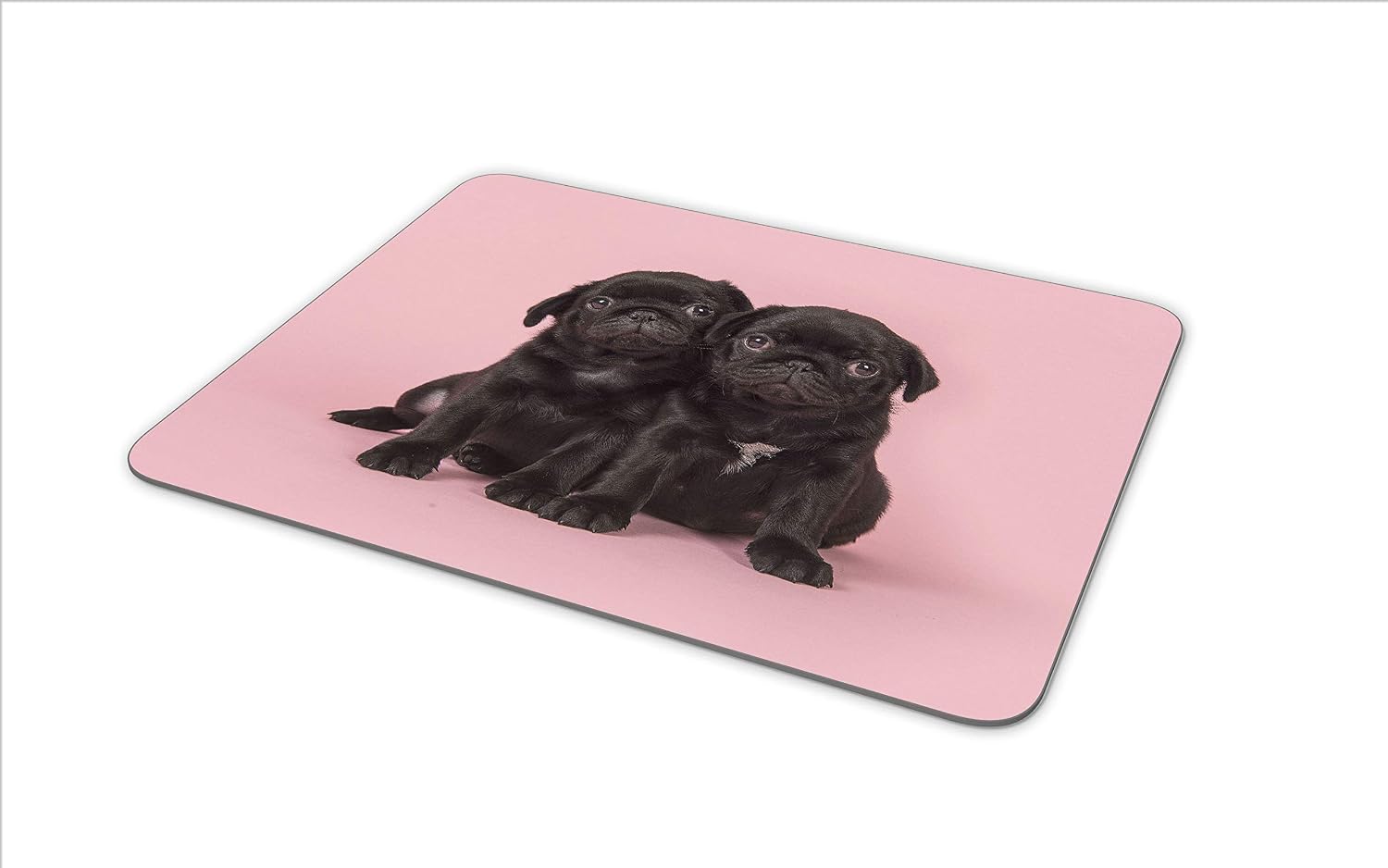 Cute Pug Puppies Mouse Mat Pad - Dog Puppy Pet Pink Girls Computer #15257…, Multicolor - Image 5