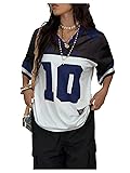 SOLY HUX Jersey Shirts for Women Oversized T-Shirt