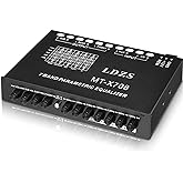 Facmogu 7-Band Car Audio Equalizer, Graphic EQ with Front/Rear/Sub RCA Out | Adjustable 7 Bands with AUX/CD Input Switch for Car, Boat, RV &amp; Motorcycle Audio Systems