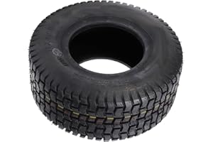 Acouto 11x4.00-5 Lawn Mower Tire 11x4.00-5 Tubeless Tire Set of 2 4 Ply Construction Straight Rib Tread Design for Riding Law