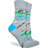 Good Luck Sock Women's Bob Ross, Happy Accident Socks, Adult, Shoe Size 5-9