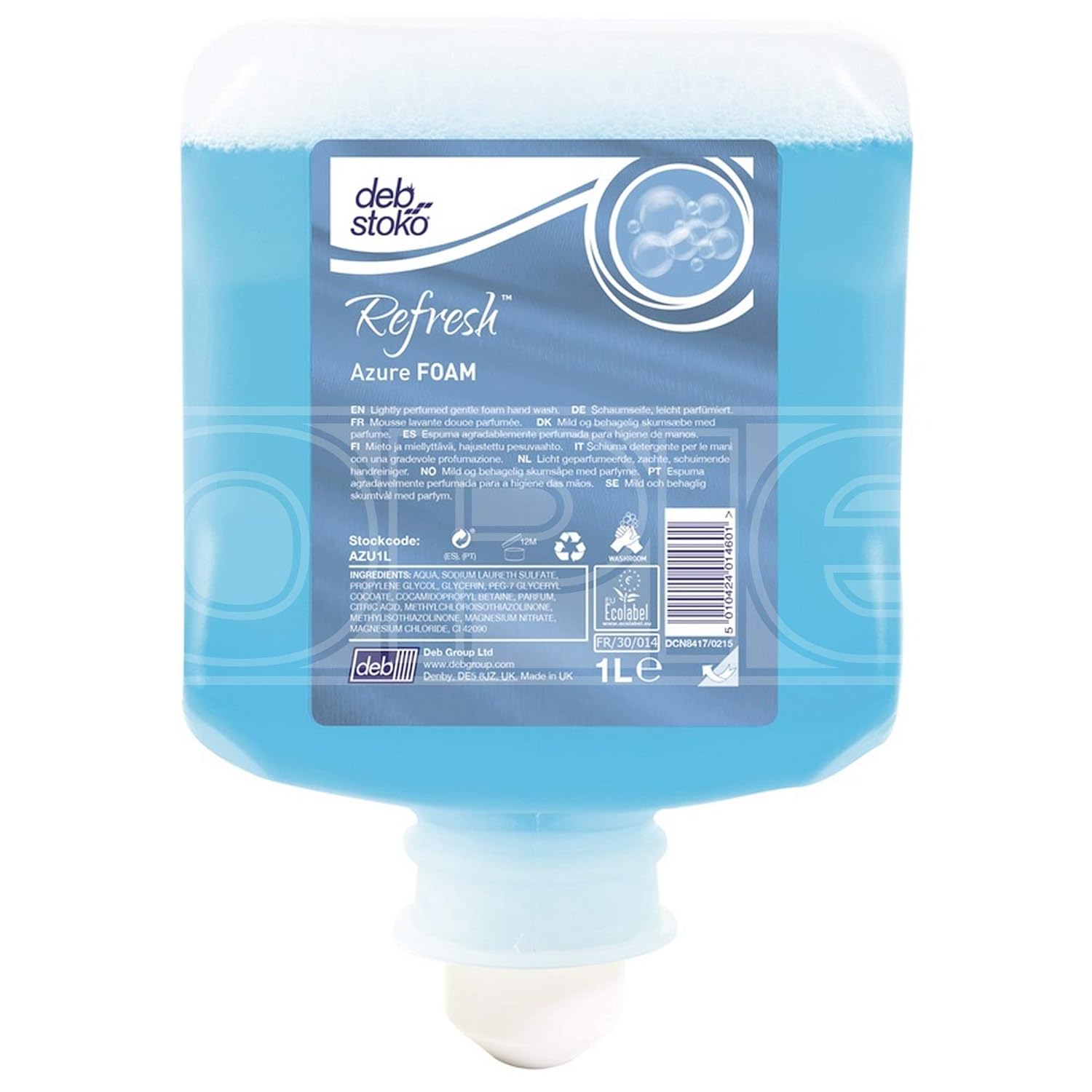 Deb AZURE FOAM WASH HAND WASH 6x1 LITRE Amazon.co.uk Business, Industry & Science