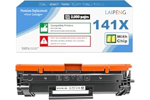 141X Black Toner Cartridge [with CHIP] Compatible Replacement for 141X W1410X 141A W1410A Black Toner Cartridge for M110 M110
