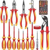 KARRYTON 14PCS 1000V Insulated Electrician Tool Set | VDE certified electrical tools kit with pliers, screwdrivers, voltage tester, ideal for home and industrial electrical repair