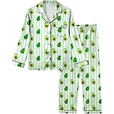 Sylfairy Girls Pajamas Silk PJS Set Satin Sleepwear Long Sleeve Jammies for Kids Button-Down Nightwear Loungewear 3-16 Years
