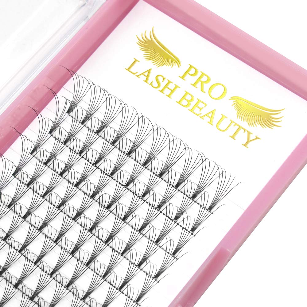 Pre Made Fan Eyelash Extensions 6D-C-0.10-15mm Short Stem Premade Fans Eyelash Extension Pre Fanned Russian Volume Lashes 0.07 0.10 Lash Extensions (6D-C-0.10-15)