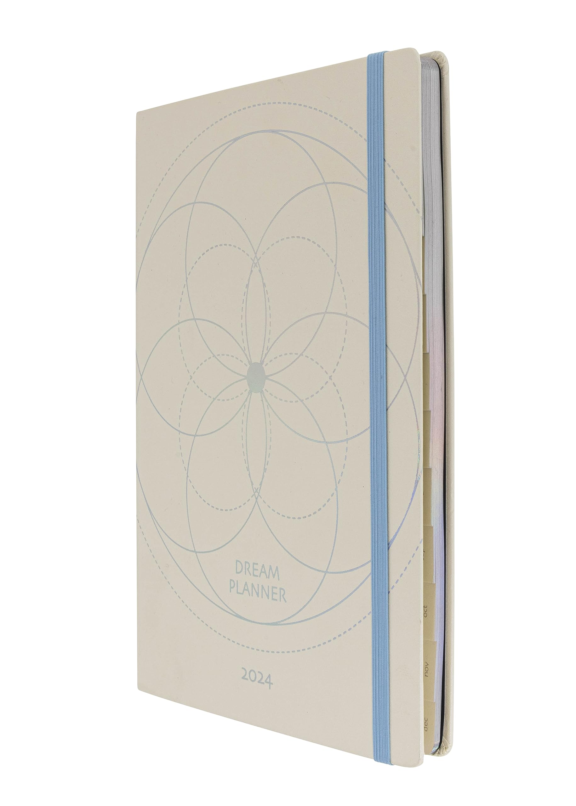 Collins Dream Planner 2024 Diary B5 Week to View and Monthly Journal - Lifestyle Planner and Organiser for Productivity and Goal Setting - January to December - Weekly - Starlight White - DP1B4511-24