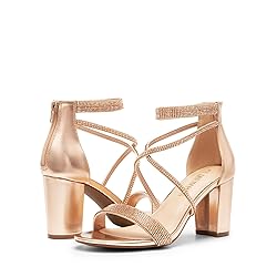 DREAM PAIRS Women's Chunk Low Heel Pump
