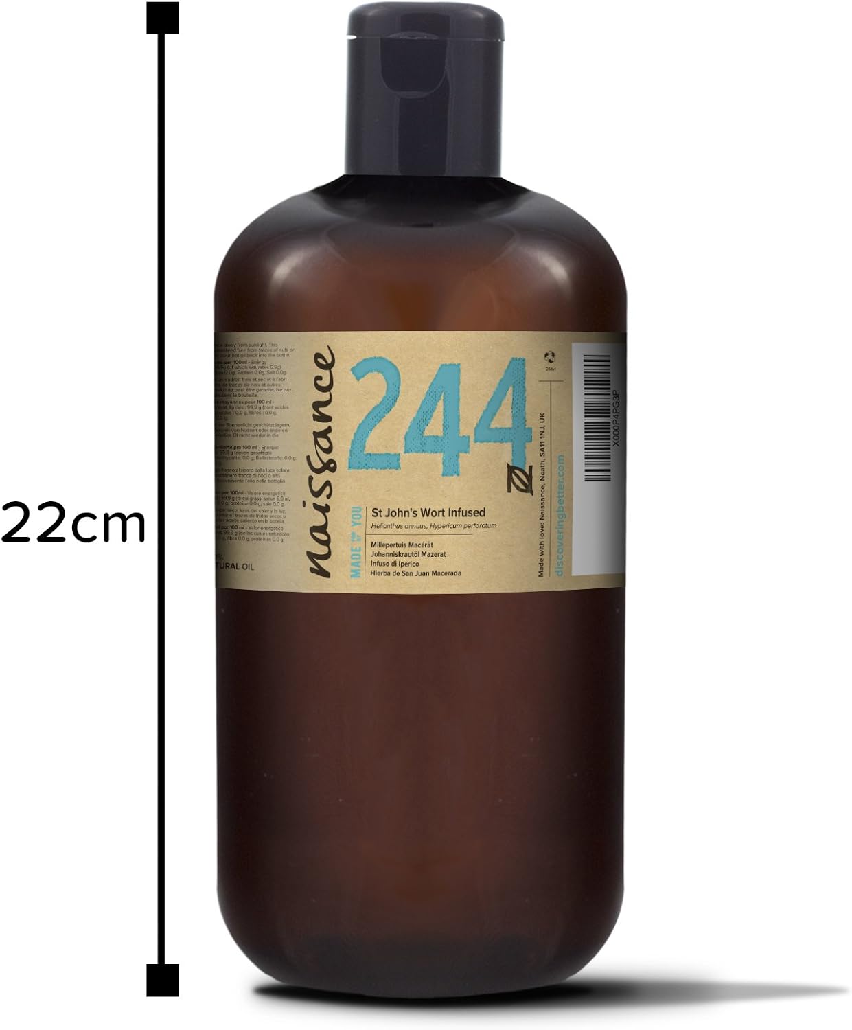 Naissance St John's Wort Oil (No. 244), 900ml, Pure, Natural, Infused in Sunflower Oil - Image 3