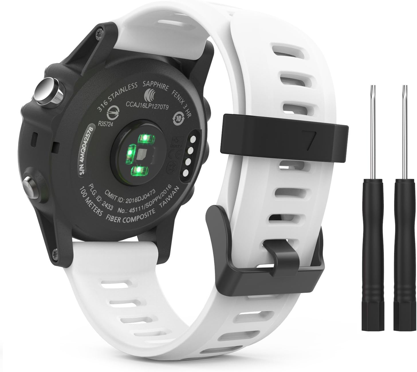 Cinturino Silicone Per Garmin Forerunner 45/45S/Swim 2 - Fibbia Acciaio Inox, Impermeabile, Comfortevole - Foto 7