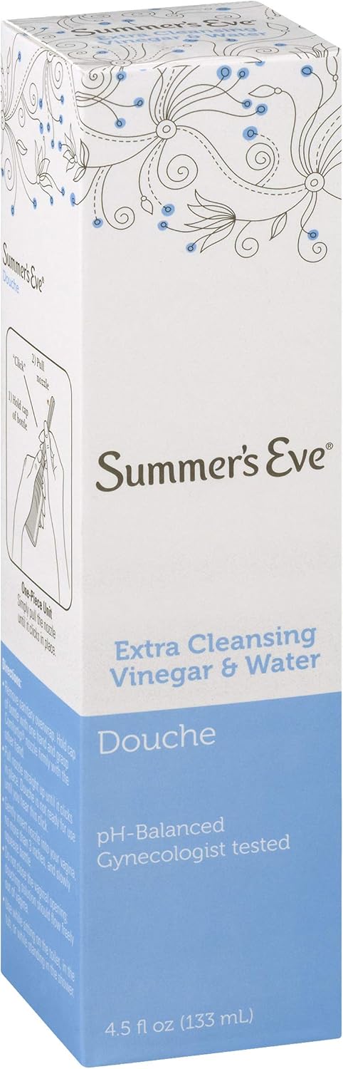 Summer's Eve Douche, Vinegar and Water, pH Balanced & Gynecologist Tested, 4.5 Fl Oz: Health & Personal Care