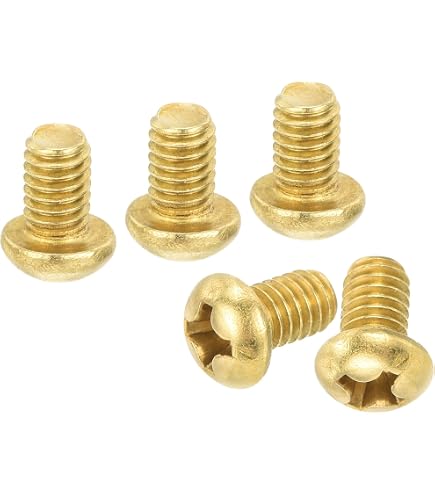 100 Viti Per Metalli Ottone Massiccio 6-32 X 3/8 - Testa Piana, Cava - Grado 360 - Fastenere - Foto 2