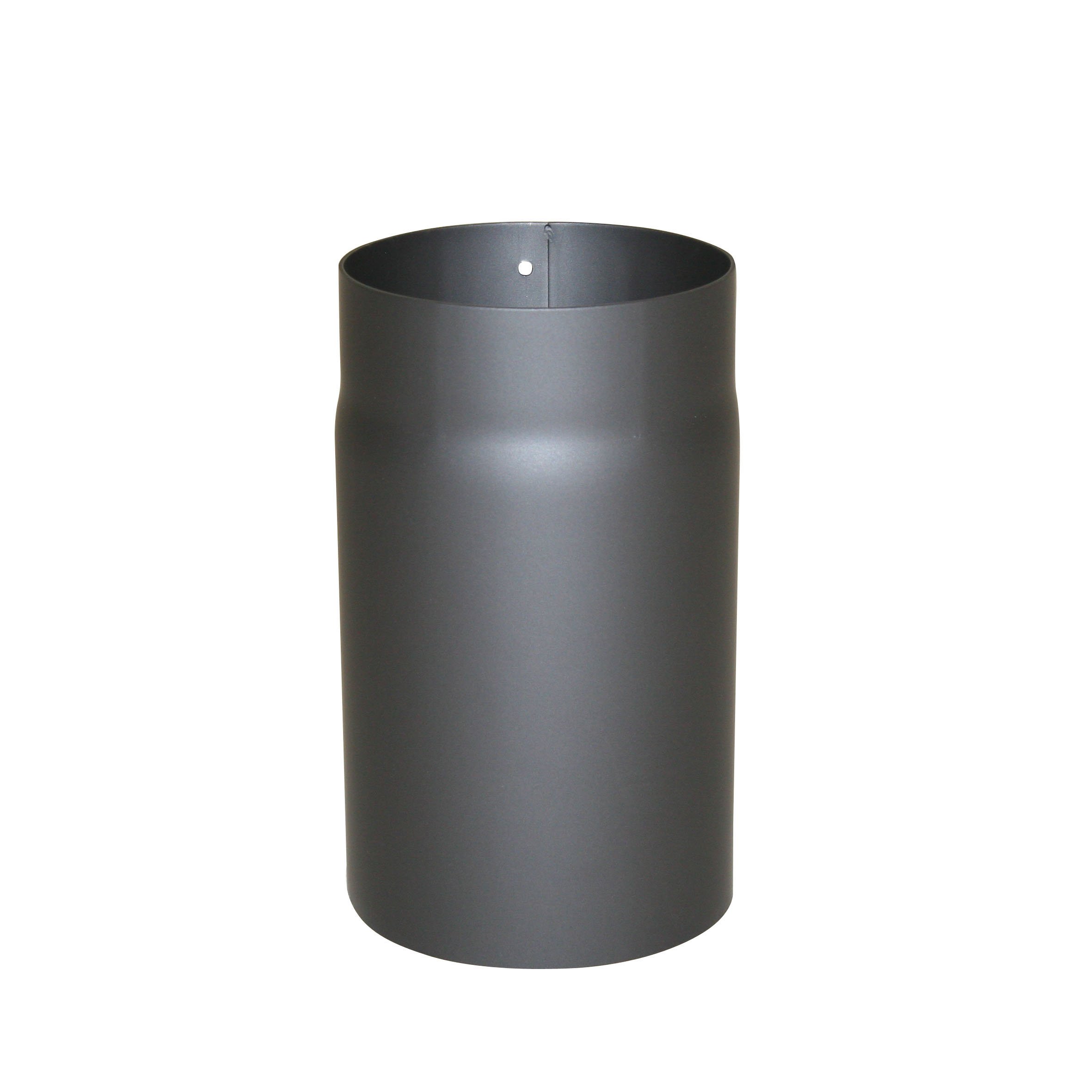 Kamino - Flam Ø 150 mm Steel Stove Pipe, Heat Resistant Senotherm Coating Flue Pipe for Stoves, approx. 250 mm Straight Length Chimney Pipe, Single Wall Pipe EN 1856-2 Standard, Cast Iron Grey
