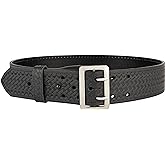 Perfect Fit Leather Duty Belt 2.25 inch Basketweave Sam Browne Belt US Made, Order 2 Sizes up