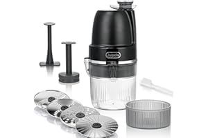 Jarpolu 4 in 1 Electric Cheese Grater, Multifunctional Food Processing Machine, Labor-Saving Potato Shredder, Home Kitchen Ve