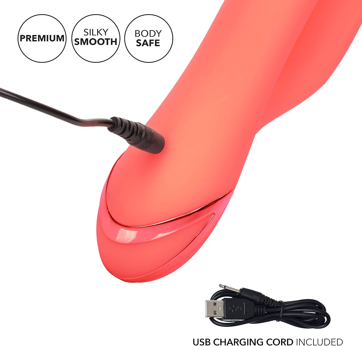 California Exotic Novelties Dreaming Oranage County Cutie Thrusting Silicone Massager, Orange - Image 5