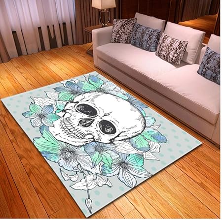 Amazon.de: Scary Skull Horror Teppich Wohnzimmer Schlafzimmer Esszimmer