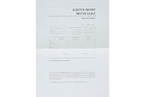 Alberta Infant Motor Scale Score Sheets (AIMS): Package of 50 Score Sheets