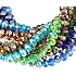 PH PandaHall 1300 Perline Di Vetro Sfaccettate 3mm - 10 Colori Cristallo Per Bracciali E Collane Fai Da Te