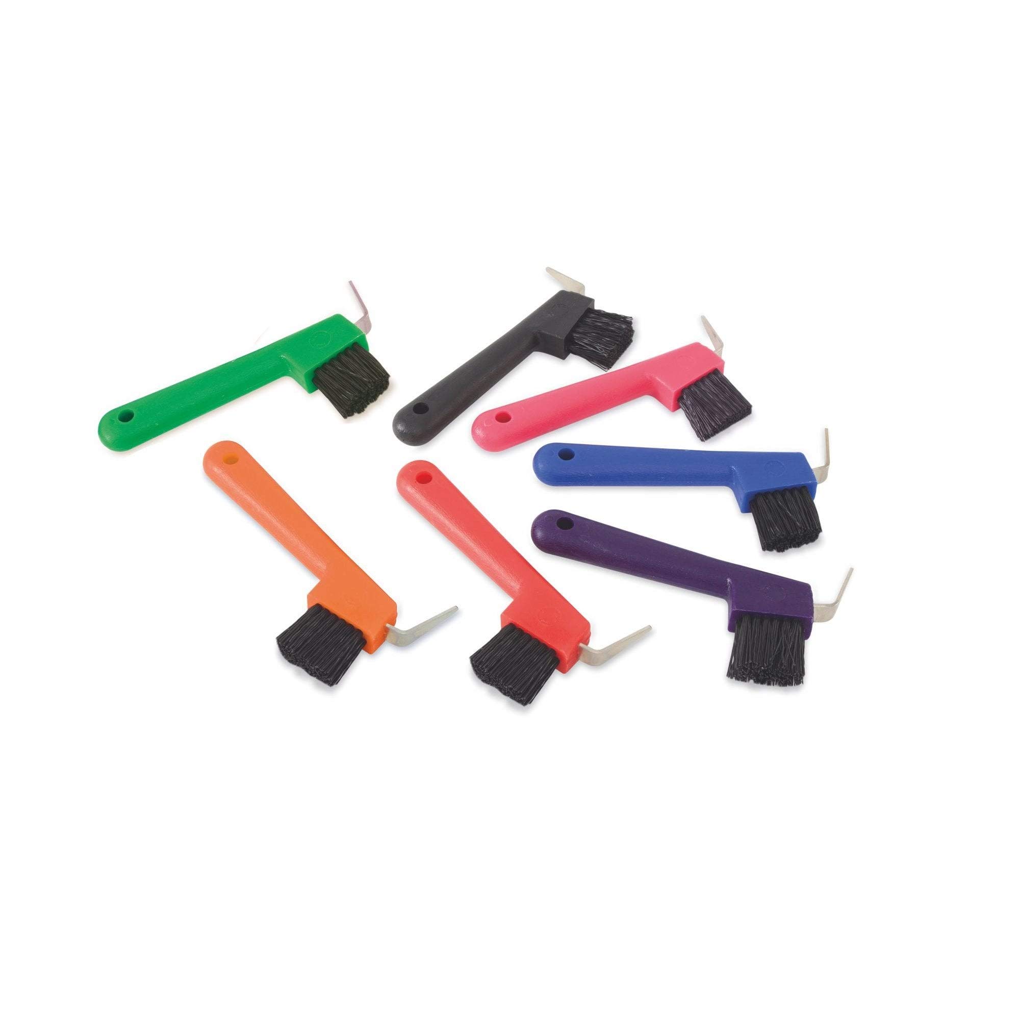 Shires EZI-GROOM Hoof Pick/Brush Red