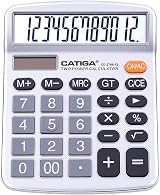 CATIGA 12 Digit Desktop Calculator Large LCD Dual Solar Power CD-2786