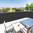 3.7 X 6 FT Metal Privacy Screen Outdoor, Decorative Fence Screen for