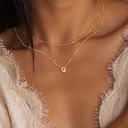 Poxtex Dainty Initial Q Necklace for Women
