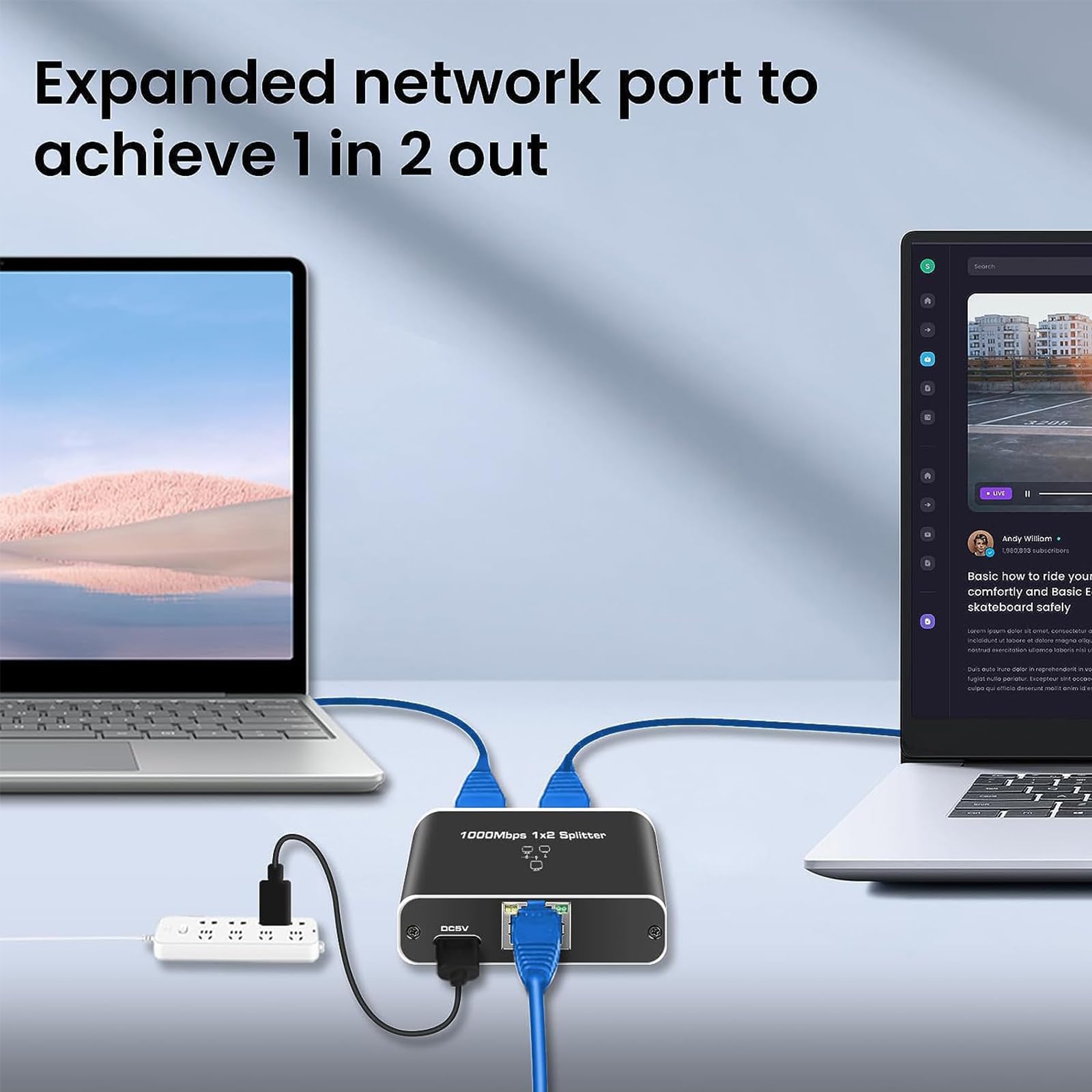Mua Oliveria LAN Splitter 1 to 2 1000 Mbps Ethernet Splitter LAN Switch ...