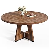 LITTLE TREE Round Dining Table for 4-6 People, 47