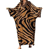 cthseie Plus Size Kaftan Dresses for Women Beach Cover Ups Swimwear with V-Neck Lightweight Caftans for Vacation Dress