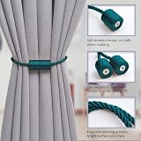 Pretty Jolly 2 Pack Magnetic Curtain Tiebacks 16 Inch Green view 3
