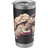 Sulcata Tortoise With Sunglasses Stainless Steel Insulated Tumbler