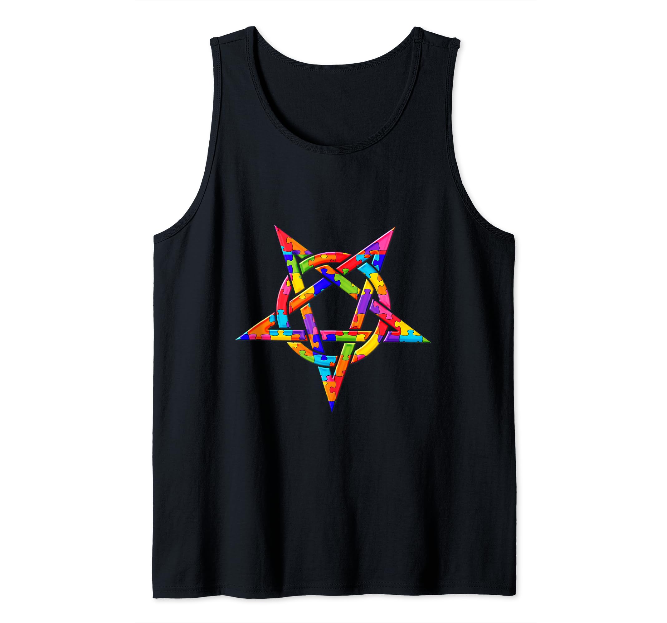Star of David, Jigsaw Puzzle Autism Tank Top