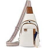 GAEKEAO Sling Bag for Women Crossbody Bags Fanny Pack Vegan Leather Chest Bag Travel Shoulder Belt Purse Backpack Gifts