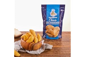 DELE FOOD PRODUCTS DELE FOOD White Cheese Mini Empanadas, 1 oz (24 Units) – Gluten-Free Frozen Appetizer with Cornmeal Dough and Cheese – Pre-Cooked and Ready to Heat in Oven or Air Fryer – Perfect Snack or Party Food