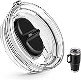 Bluwing 20 oz Replacement Screw Top Lid for YETI TraveI Mug with Threads Only, Spill Proof Stronghold Lid for YETI Threaded Travel Mug(1 Pack)