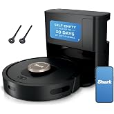 Shark AV2501AE AI Robot Vacuum with XL HEPA Self-Empty Base, Bagless, 60-Day Capacity, LIDAR Navigation, Perfect for Pet Hair, Compatible with Alexa, Wi-Fi Connected, Carpet &amp; Hard Floor, Black