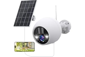 NoahTec Security Cameras Wireless Outdoor, 4MP Solar Security Camera Outdoor, 2K Battery Camera Surveillance Exterieur, 2.4G 