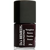 Dr&rsquo;s Remedy Enriched Nail Polish: Non Toxic, All Natural, and Organic - Doctor Formulated: Strengthens, Restores, Heals, and Protects '24-Free' - Brazen Black Cherry