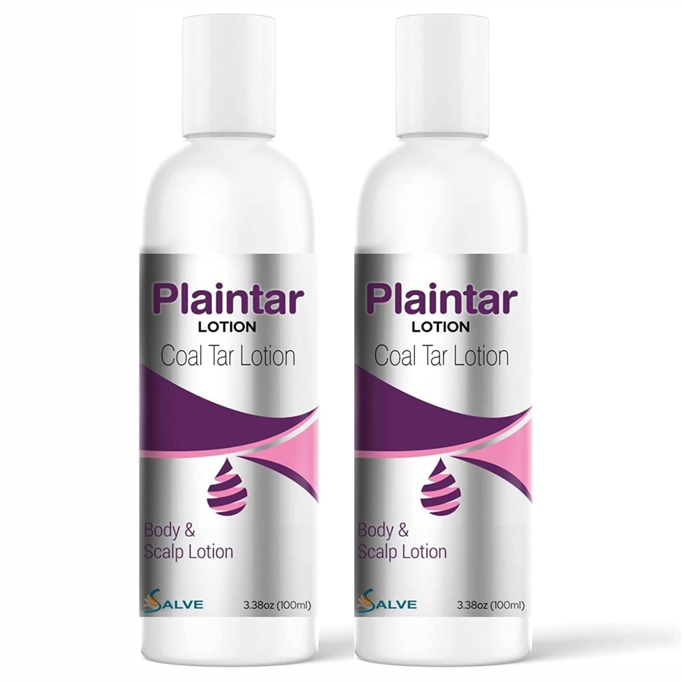 SALVE Plaintar Coal Tar Leave on Lotion/Reduces Scaling, Dryness & Itching/Coal Tar Lotion for Dandruff, Psoriasis & Seborrheic Dermatitis/for Body & Scalp/Instant Result (Pack of 2)