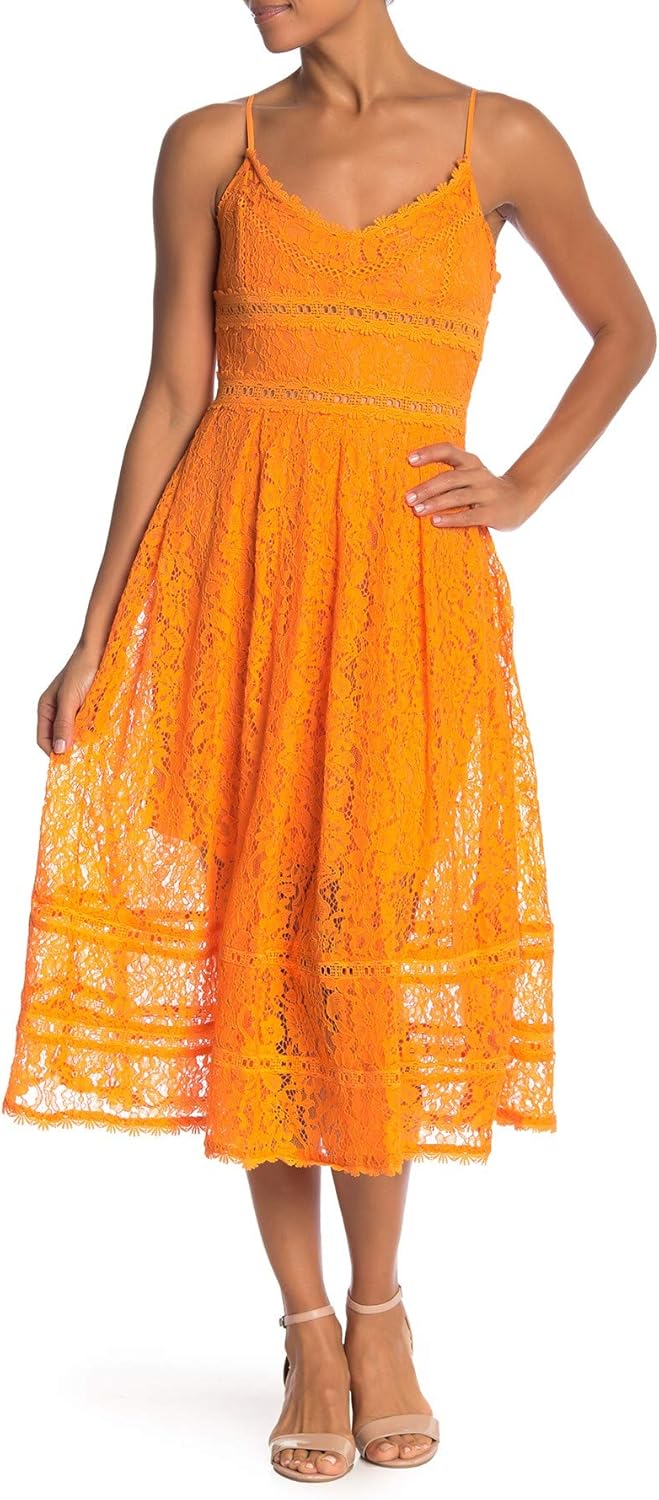 nsr lace midi dress