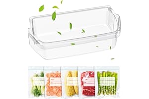 POOLKEY UPGRADED W10803530 Door Shelf Bin Replacement Compatible with Whirlpool and Maytag Refrigerator Door Bin 5GT311FFEW00 WRT311FZDB00 WRT311FZDB01 WRT311FZDM00, Replace W10582649 AP5982593 PS11703474